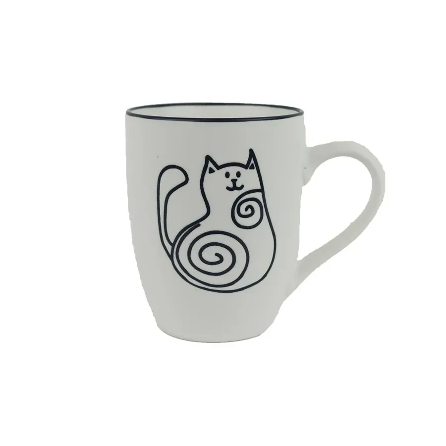 Porcelánový hrnek kočka
